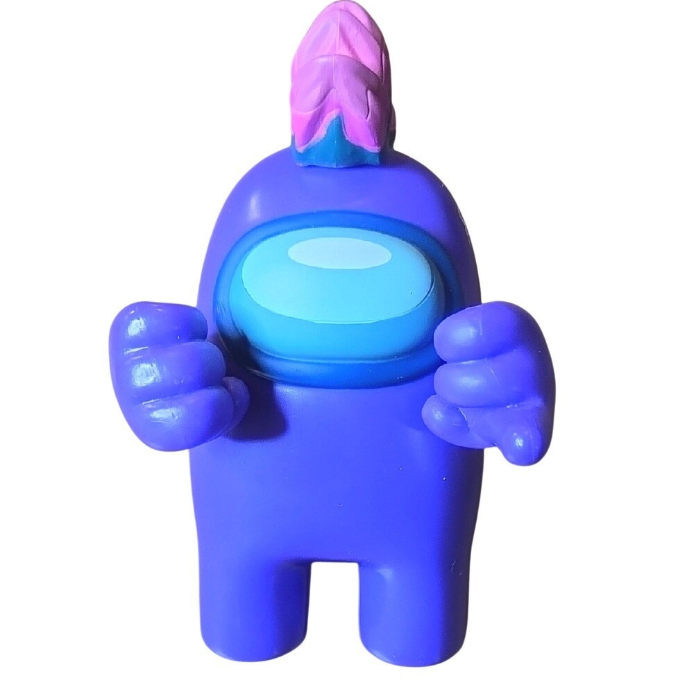 Just Toys LLC Among Us Figure, Purple Pink Mohawk, 4"